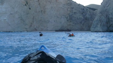 Sea kayak moments in shipwreck