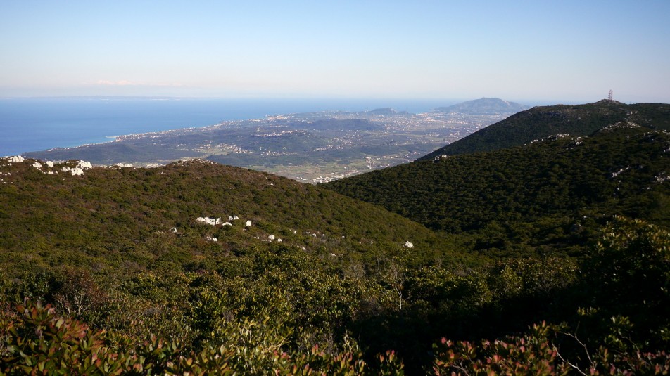 The mountains of Zante in the winder